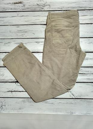 Мужские светлые серые классические вельветовые брюки прямого кроя большой размер livergy1 фото
