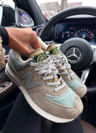 Кроссовки в стиле new balance &amp; stone island