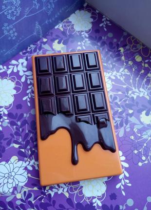Міні палетка тіней i ❤️ revolution chocolate orange3 фото