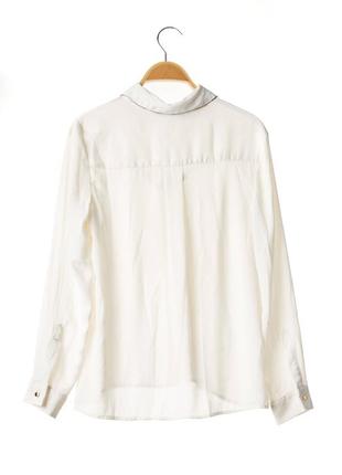 Нежная молочная рубашка блуза zara2 фото