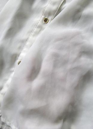 Нежная молочная рубашка блуза zara6 фото