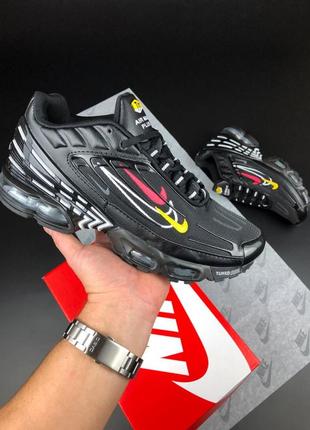 Кросівки чоловічі nike air max plus tn black white / чоловічі кросівки nike air max plus 3 ltr tn tuned black взуття найк аір макс