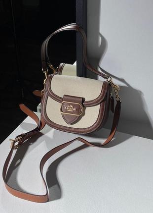 Сумка coach morgan saddle bag