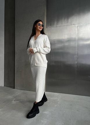 Костюм женский "косичка" в цветах