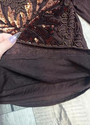 Гольф-сетка с бисером и пайетками4 фото