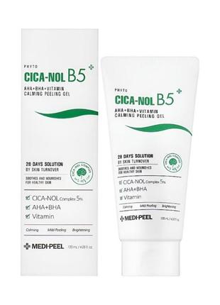 Пілінг-скатка з кислотами medi-peel phyto cica-nol b5 aha bha vitamin calming peeling gel