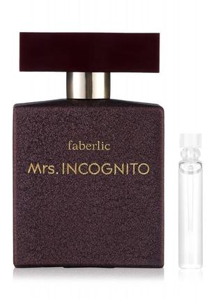 Пробник парфюмированной воды для женщин mrs incognito (34142)1 фото