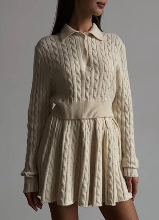 Женский костюм юбка+свитер5 фото