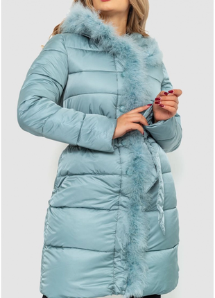 Куртка женская зимняя, цвет светло-мятный