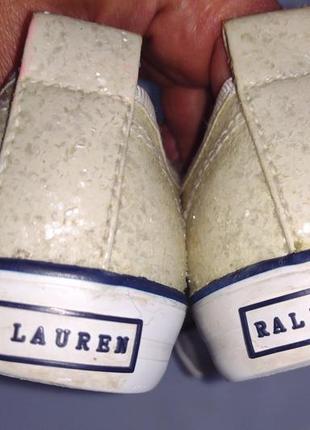 Ralph lauren круті кеди/кросівки з глітерним напиленням  26,5р/16см.6 фото