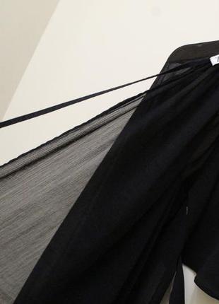 Кофта блузка с прозрачной спинкой и рукавами3 фото