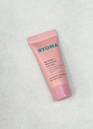 Крем для зоны вокруг глаз byoma de-puff + brighten eye gel, 5 мл