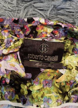 Roberto cavalli 100% шелк стильный жакет пиджак блейзер от премиум бренда3 фото