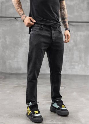 Джинсы мужские классические черные / повседневные штаны для мужчин2 фото