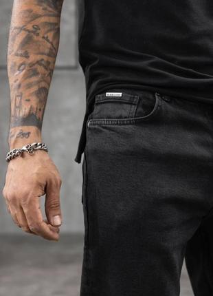 Джинсы мужские классические черные / повседневные штаны для мужчин7 фото