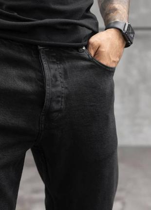 Джинсы мужские классические черные / повседневные штаны для мужчин4 фото