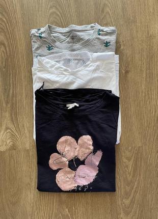 Set 3 футболки esprit, primark, s. oliver