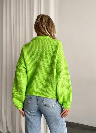 Женский вязаный свитер классика3 фото