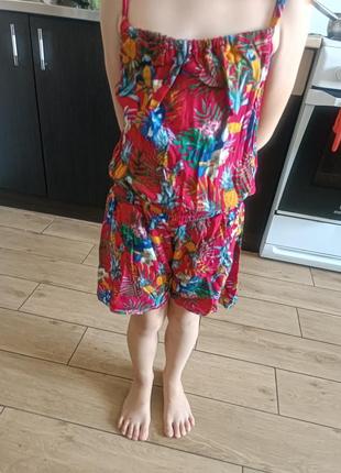 Ромпер зі штапелю 4-6 років, новий, без бирки, сток