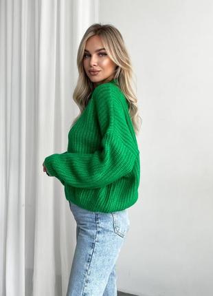 Женский вязаный свитер классика8 фото