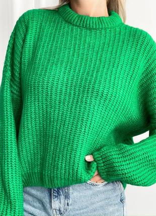 Женский вязаный свитер классика3 фото