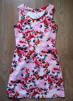 Летнее льняное платье размер м