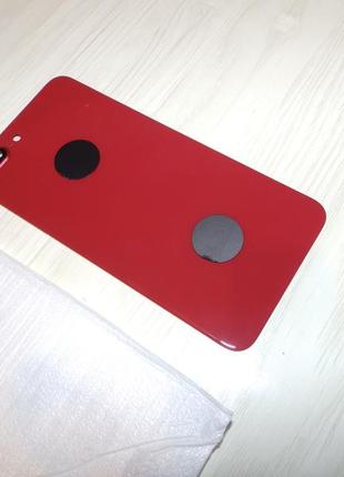 Задняя панель крышка со стеклом камеры для iphone 8 plus original red3 фото