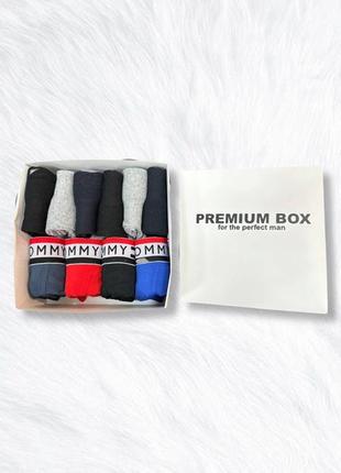 Премиум! набор (4+6) трусов боксеров jacket tommy hilfiger + 6 пар термо носков комплект трусы + носки томми хилфигер