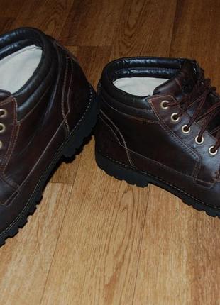 Кожаные ботинки на мембране 45 р timberland waterproof