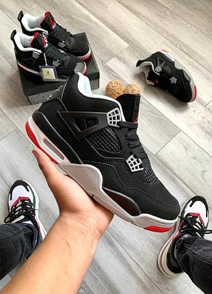 Nike air jordan 4 retro black-red
