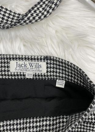 Очень крутая трендовая юбка в гусиную лапку в идеальном состоянии🖤jack wills 🖤5 фото