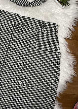 Очень крутая трендовая юбка в гусиную лапку в идеальном состоянии🖤jack wills 🖤8 фото