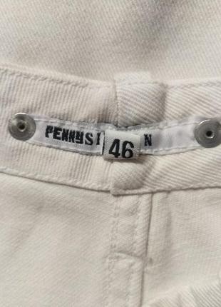 Penny silvian клеш джинсы белые8 фото