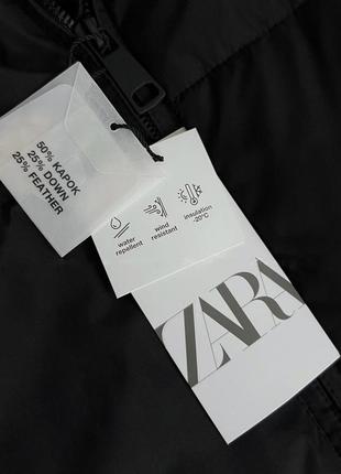 Пуховик пуфер анорак куртка стеганый пух перо zara4 фото