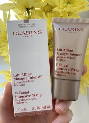 Моделирующая маска для лица с дренажным действием clarins v-facial intensive ISO 15 мл.