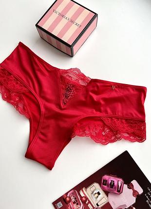 Атласні трусики з мереживом very sexy victoria’s secret