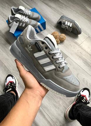 Кроссовки adidas forum low silver