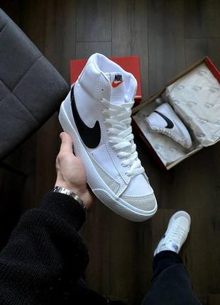 Nike blazer mid 77 white2 фото