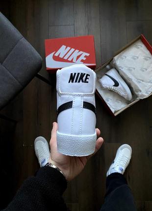 Nike blazer mid 77 white4 фото