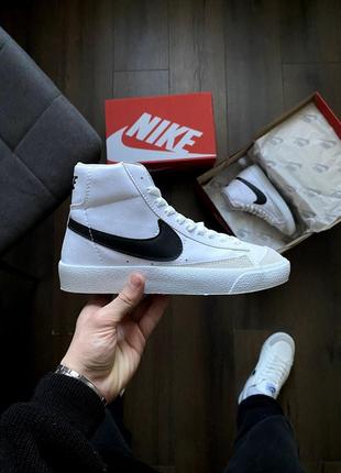 Nike blazer mid 77 white6 фото