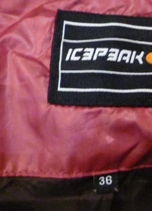 Оригинальная женская куртка-пуховик icepeak.4 фото