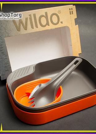 Туристический набор посуды wildo camp-a-box light - orange 14741/20262