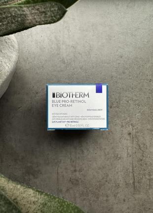 Biotherm blue pro-retinol eye cream, крем для контуру очей, 15 мл1 фото