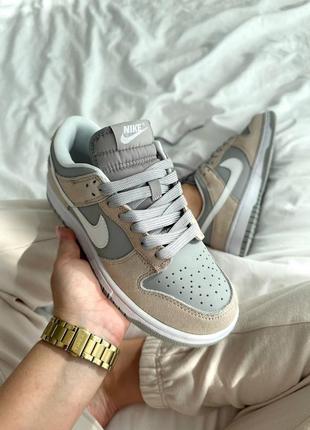 Кроссовки nike dunk wolf grey7 фото