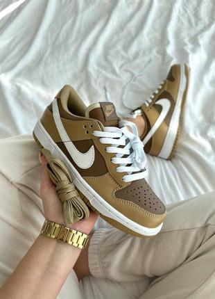 Кроссовки nike dunk low brown