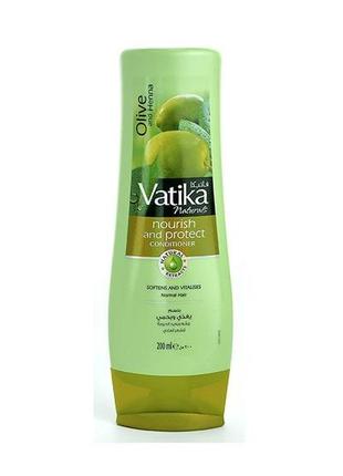 Питание и защита кондиционер с оливковым маслом dabur vatika 200 мл