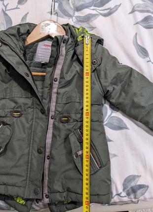 Тепла зимова курточка (парка) для дівчинки kanz - 98 розмір5 фото