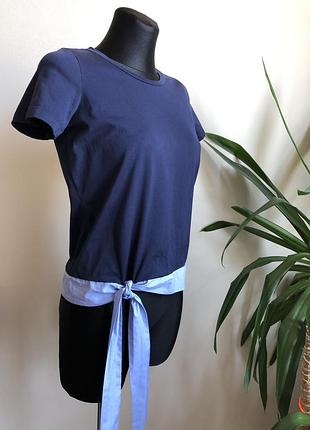 Хлопковая футболка j.crew p.xs