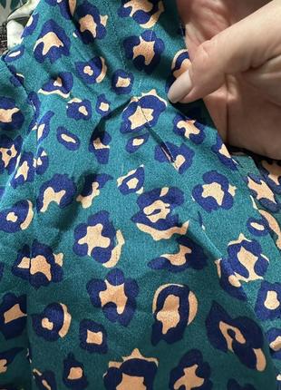 Сукня міді на гудзиках з леопардовим принтом liquoris10 фото