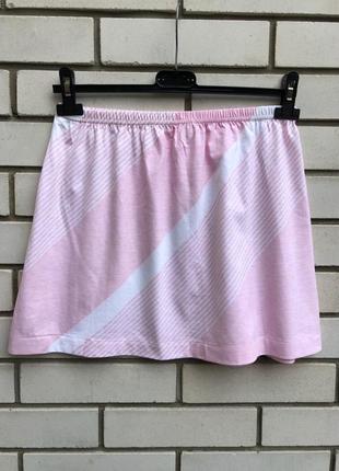 Спортивная юбка нежно-розового цвета,хлопок5 фото